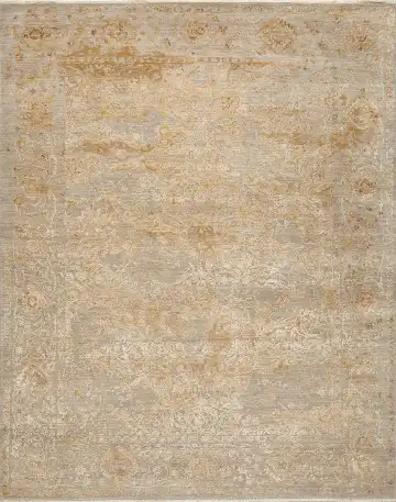 Ковёр Illusion 15447 — кремовый и коричневый, восточный орнамент