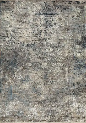 Ковёр Bliss 15451 — серый и синий, винтажный рисунок