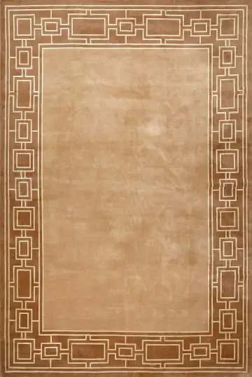 Ковёр Shape 15491 — бежевый и коричневый, геометрический рисунок