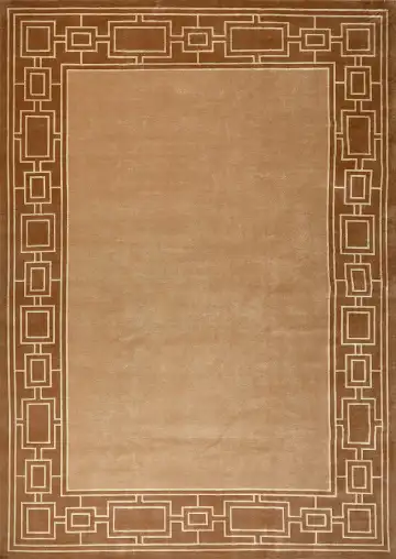 Ковёр Shape 15493 — бежевый и коричневый, геометрический рисунок