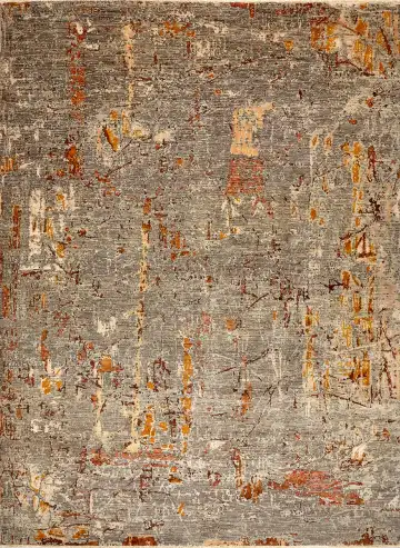 Ковёр Dazzle 15523 — чёрный и серый, абстрактный рисунок