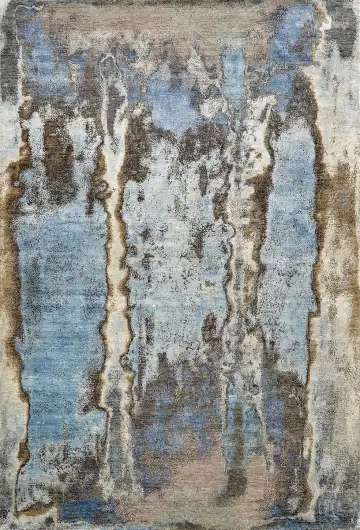 Ковёр Rug Star by J.Dahlmanns 15540 — голубой и коричневый, винтажный рисунок