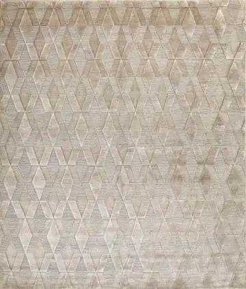 Ковёр Shape 15550 — бежевый и серый, геометрический рисунок