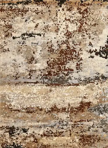 Ковёр Dazzle 15566 — коричневый и чёрный, абстрактный рисунок