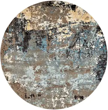 Ковёр Dazzle 15580 — голубой и коричневый, винтажный рисунок