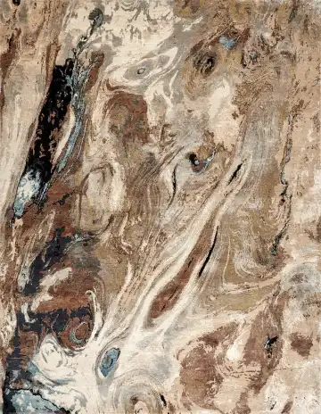Ковёр Dazzle 15586 — коричневый и кремовый, абстрактный рисунок