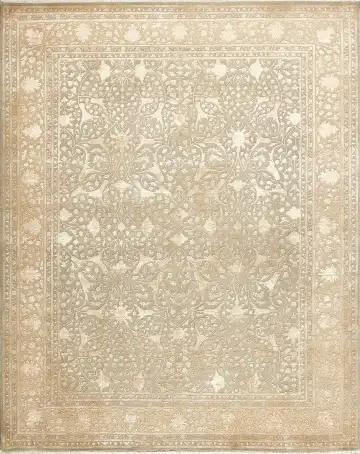 Ковёр Агра 15594 — кремовый и белый, восточный орнамент