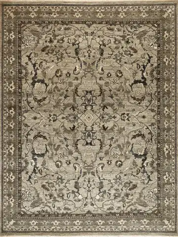 Ковёр Агра 15602 — серый и чёрный, сюжетный рисунок