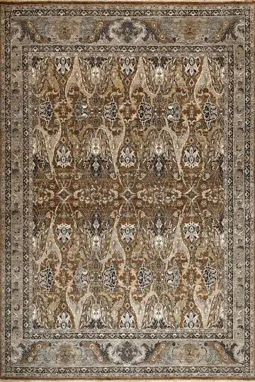 Ковёр Bidjar 15603 — коричневый и кремовый, восточный орнамент