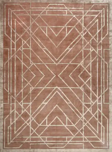 Ковёр Shape 15685 — коричневый и бежевый, геометрический рисунок