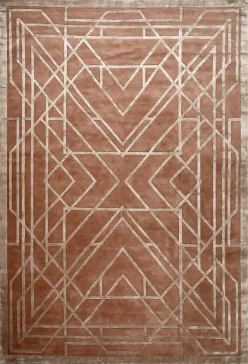 Ковёр Shape 15689 — коричневый и бежевый, геометрический рисунок