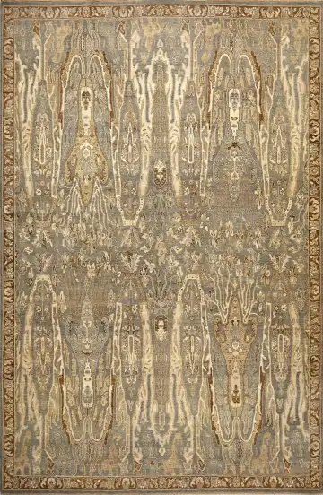 Ковёр Bidjar 15736 — коричневый и кремовый, восточный орнамент
