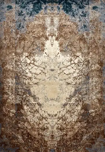 Ковёр Dazzle 15751 — синий и коричневый, восточный орнамент