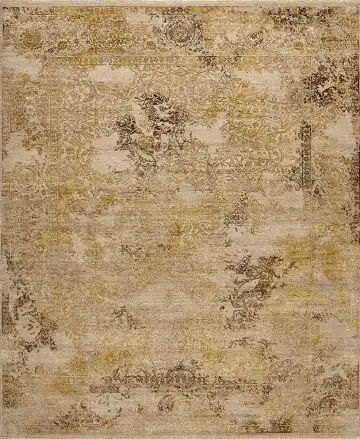 Ковёр Illusion 15771 — кремовый и золотистый, восточный орнамент