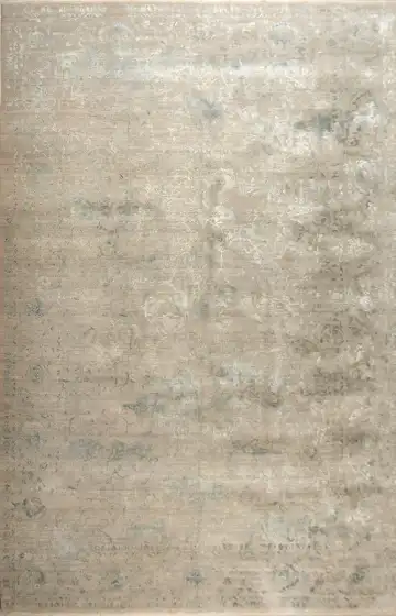 Ковёр Illusion 15776 — кремовый и голубой, винтажный рисунок
