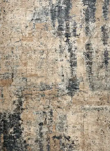 Ковёр Dazzle 15825 — кремовый и серый, абстрактный рисунок