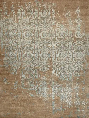 Ковёр Bliss 15884 — коричневый и голубой, винтажный рисунок