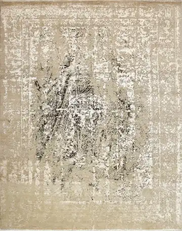 Ковёр Bliss 15944 — бежевый и чёрный, винтажный рисунок