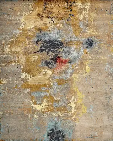 Ковёр Dazzle 15963 — бежевый и голубой, абстрактный рисунок