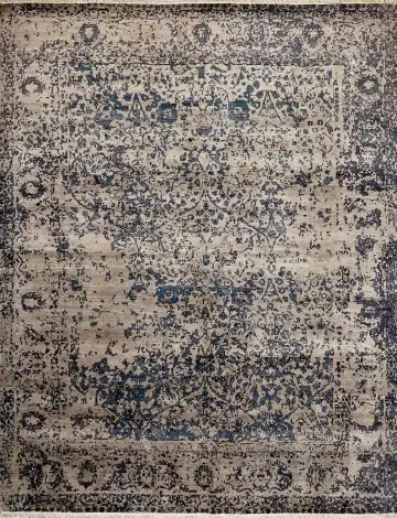 Ковёр Bliss 15973 — синий и кремовый, восточный орнамент