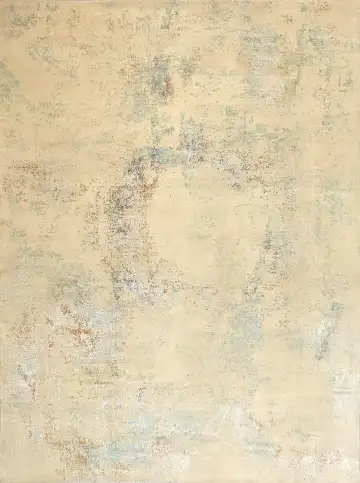 Ковёр Dazzle 15980 — кремовый и голубой, абстрактный рисунок