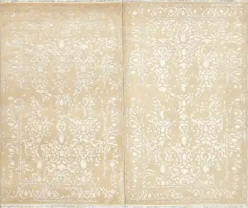 Ковёр Bliss 15992 — кремовый и белый, растительный рисунок