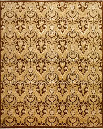 Ковёр Bliss 1674 — бежевый и коричневый, геометрический рисунок