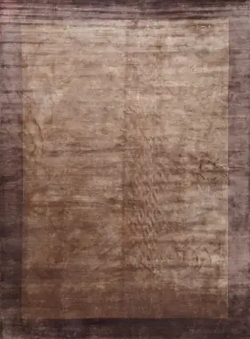 Ковёр Shape 16054 — коричневый и кремовый, с медальоном