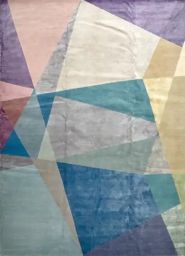Ковёр Rug Star by J.Dahlmanns 16079 — голубой и синий, геометрический рисунок