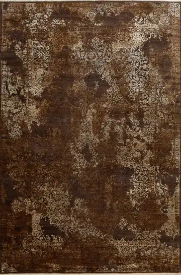 Ковёр Illusion 16114 — коричневый и кремовый, восточный орнамент