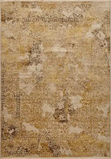 Ковёр Illusion 16134 — кремовый и коричневый, восточный орнамент
