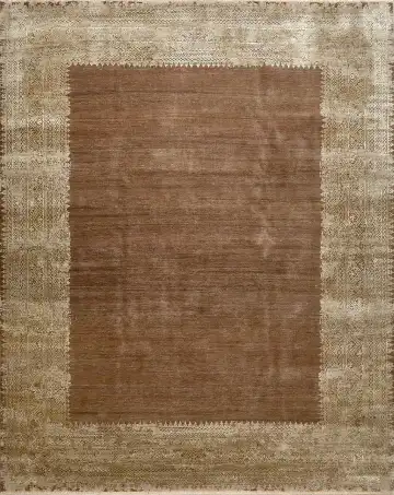 Ковёр Bliss 16136 — коричневый и кремовый, однотонный