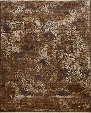 Ковёр Illusion 16139 — коричневый и кремовый, восточный орнамент