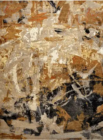 Ковёр Dazzle 16145 — коричневый и бежевый, абстрактный рисунок