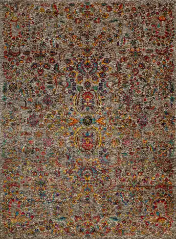 Ковёр Bliss 16152 — красный и синий, с медальоном