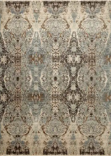 Ковёр Dazzle 16166 — кремовый и бежевый, с медальоном