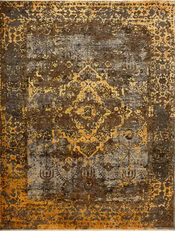 Ковёр Bliss 16169 — золотистый, винтажный рисунок