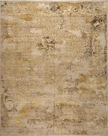 Ковёр Illusion 16182 — кремовый и коричневый, восточный орнамент