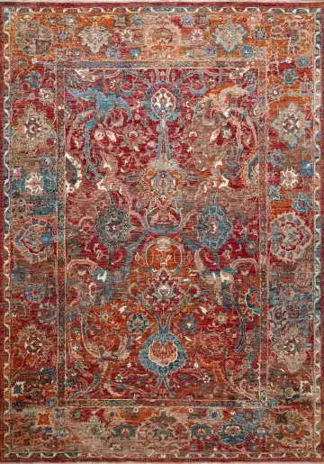 Ковёр Чуби 16252 — красный и синий, восточный орнамент