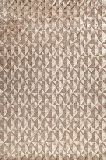 Ковёр Shape 16340 — коричневый и кремовый, геометрический рисунок