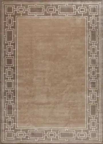 Ковёр Shape 16345 — коричневый и кремовый, восточный орнамент