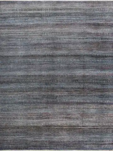 Ковёр Dazzle 16360 — серый и синий, в полоску