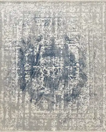 Ковёр Bliss 16364 — серый и синий, винтажный рисунок