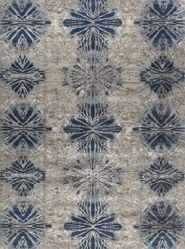 Ковёр Dazzle 16389 — кремовый и синий, восточный орнамент