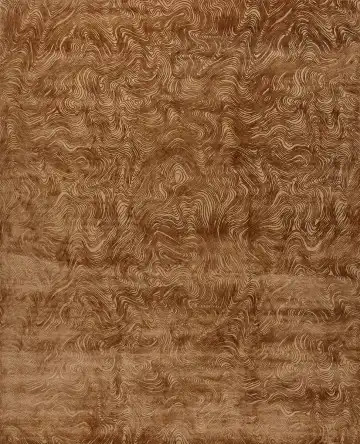 Ковёр Dazzle 16439 — коричневый и бежевый, растительный рисунок
