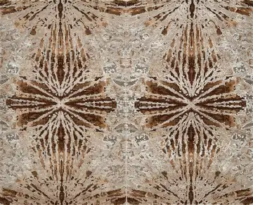 Ковёр Dazzle 16478 — бежевый и коричневый, восточный орнамент