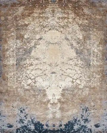 Ковёр Dazzle 16495 — коричневый и кремовый, с медальоном
