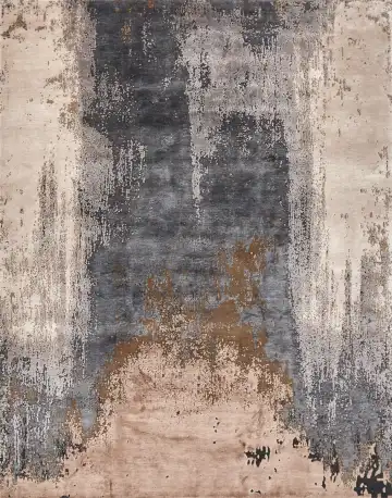 Ковёр Dazzle 16498 — кремовый и голубой, градиент