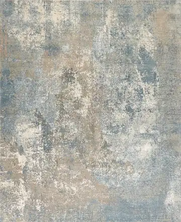 Ковёр Dazzle 16501 — голубой и кремовый, абстрактный рисунок