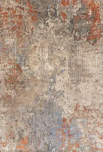 Ковёр Dazzle 16510 — бежевый и оранжевый, абстрактный рисунок